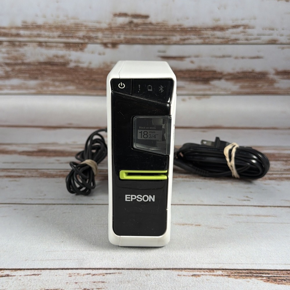 LW-600P Epson Bluetooth Label Printer w AC Adapter Used